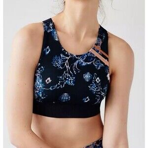 Free People FP Movement Women’s Go To Floral Sports Bra Size XS/Small EUC